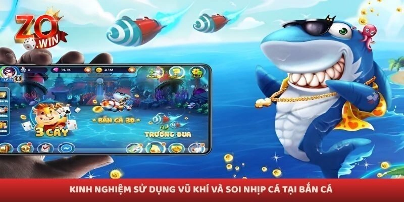 Kinh nghiệm sử dụng vũ khí và soi nhịp cá tại bắn cá